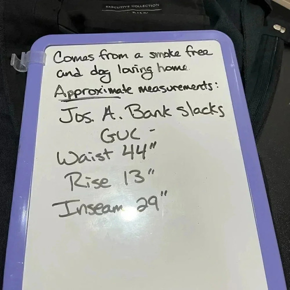 Jos A Bank Executive Collection Dark Charcoal with woven stripes GUC - Picture 5 of 8